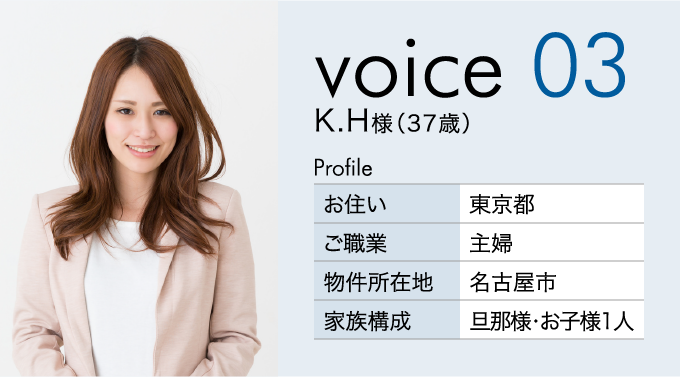voice 03 K.H様（37歳）